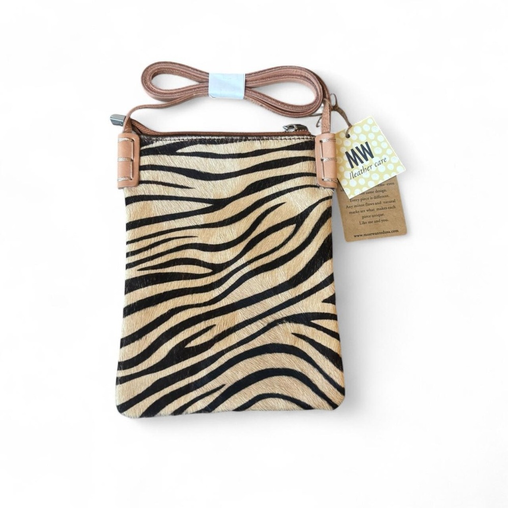 Zebra Print Crossbody Bag
